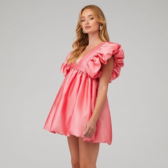 HANSEN & GRETEL - NWOT - Cosmo Bubble Sleeve Dress - Picture 2 of 7